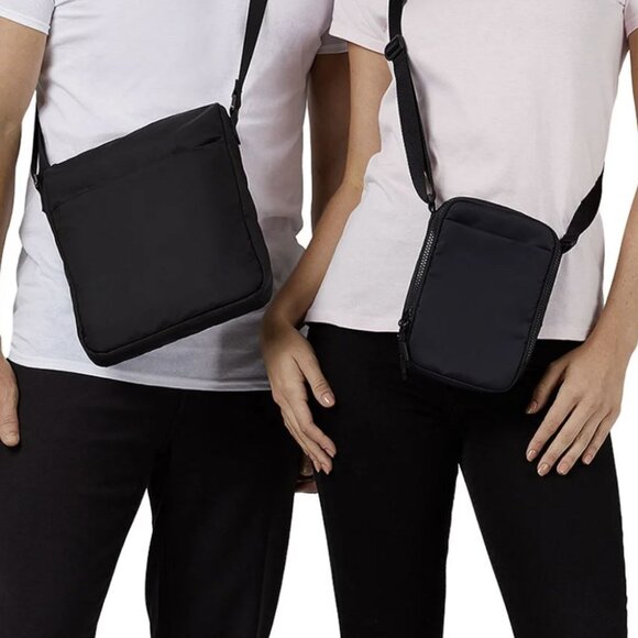 32 Degrees Men Unisex Women Crossbody Bag Black 2 pack 2 Different Sizes - Picture 2 of 7